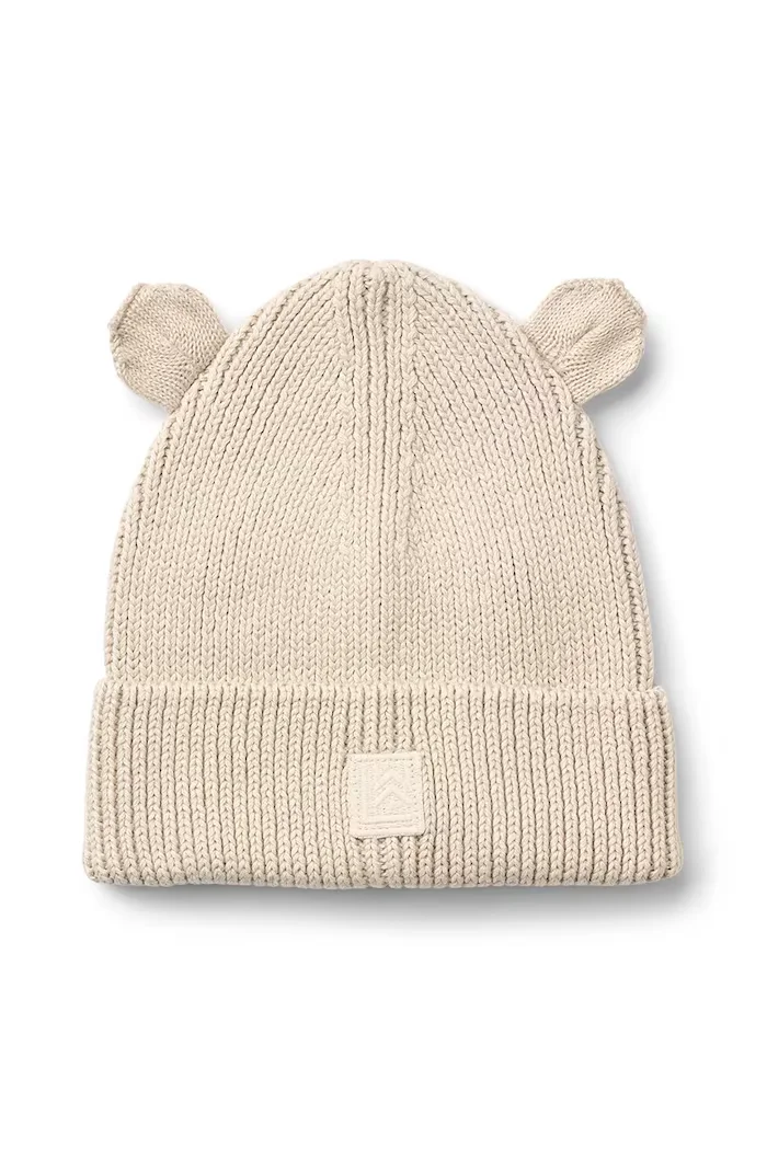 Liewood Детска памучна шапка Gina Beanie в бежово LW20105