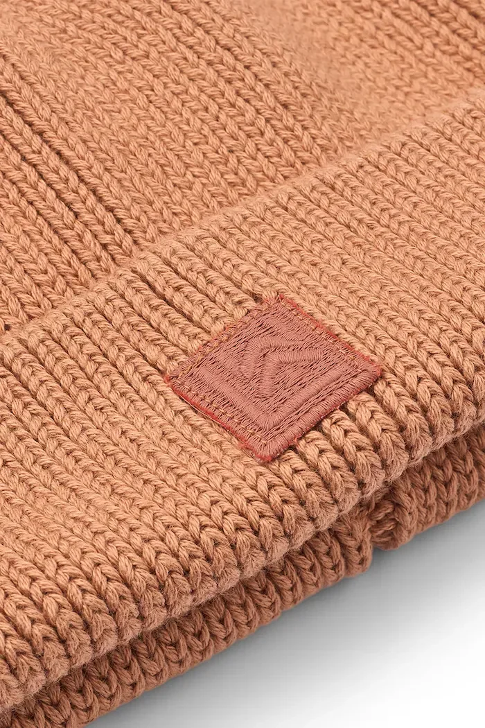 Liewood Детска памучна шапка Gina Beanie в оранжево LW20105