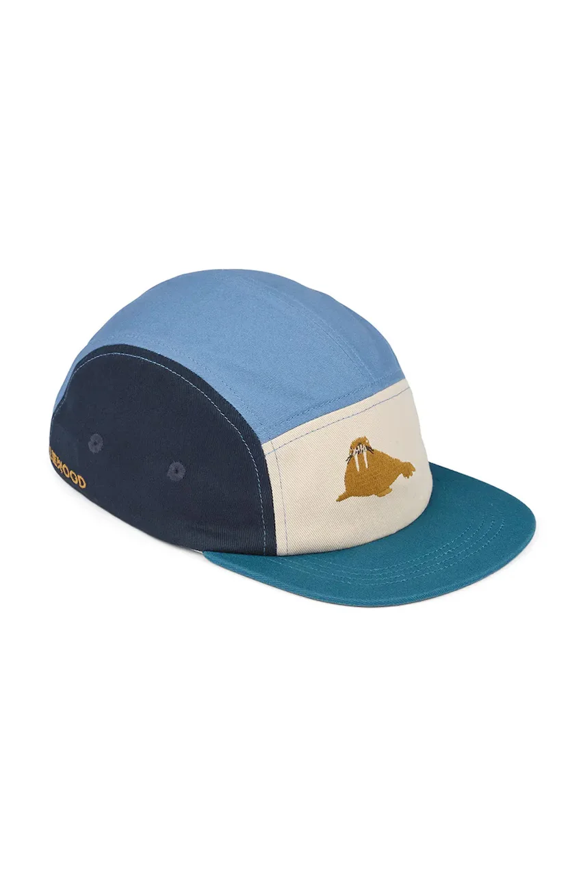 Liewood Детска памучна шапка с козирка Rory Printed Cap