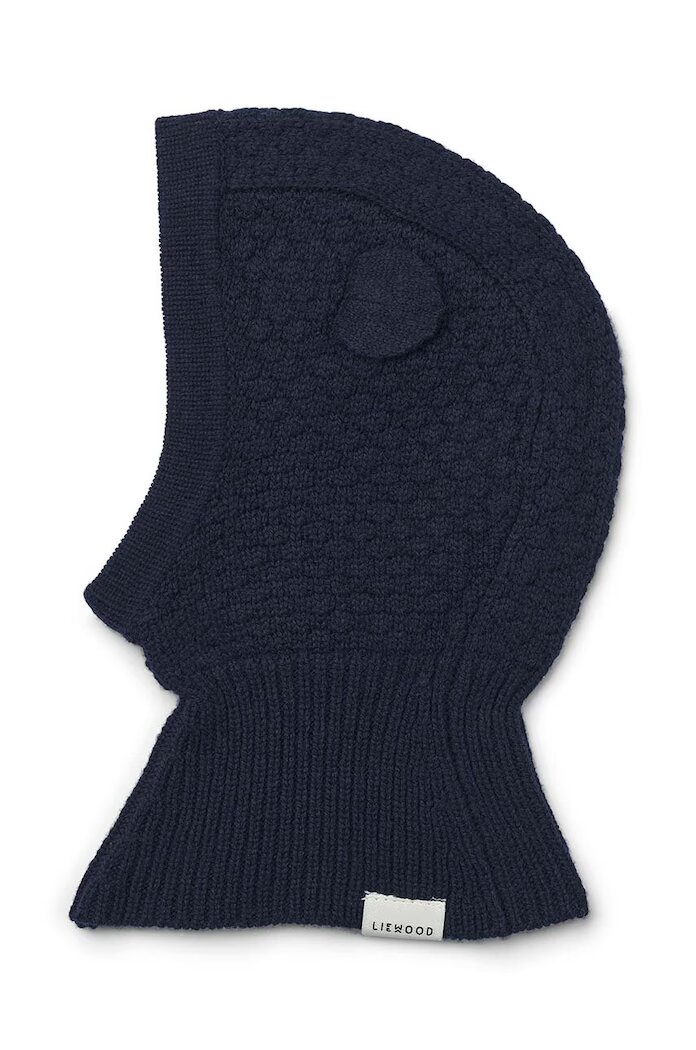 Liewood Детска вълнена балаклава Oggy Balaclava в тъмносиньо LW15098