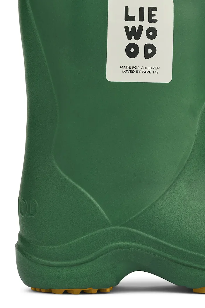 Liewood Детски гумени ботуши Aston Rainboot в зелено LW20058