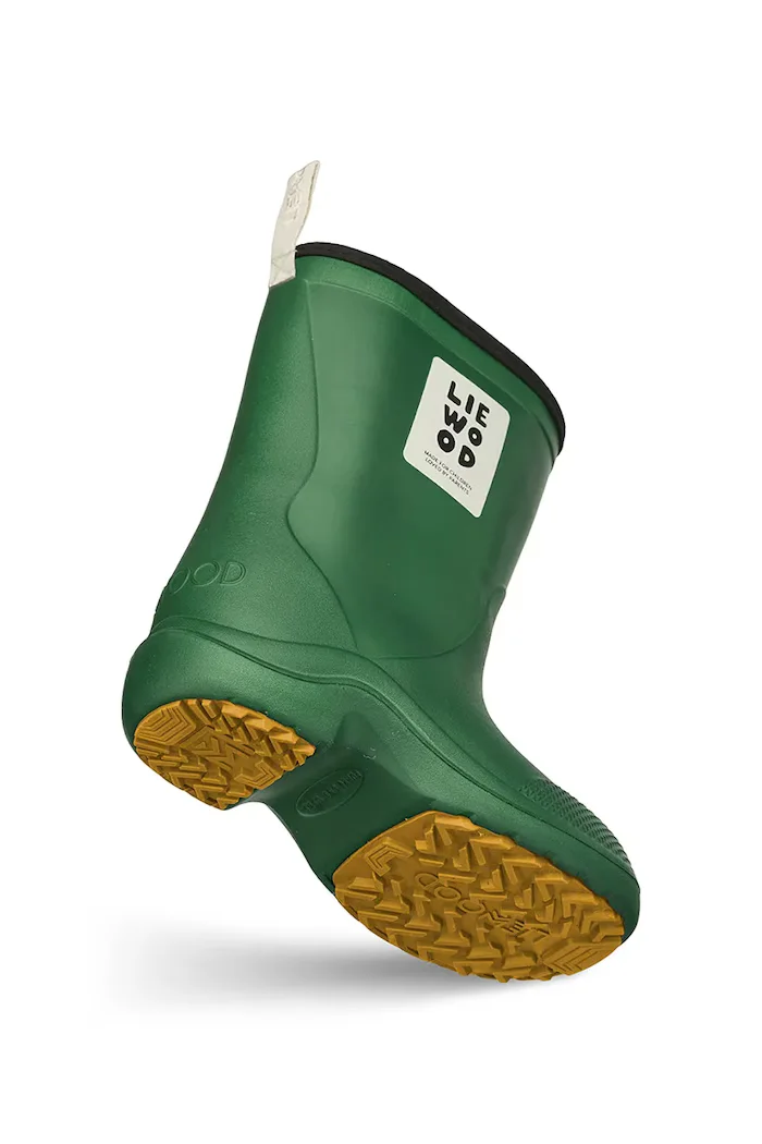 Liewood Детски гумени ботуши Aston Rainboot в зелено LW20058
