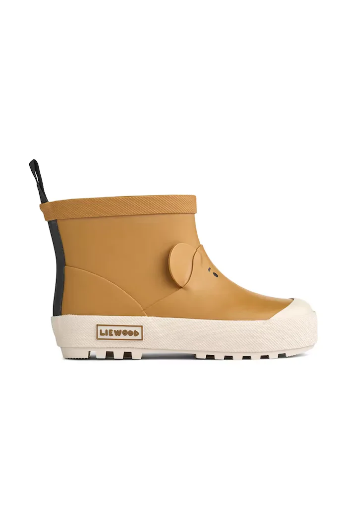 Liewood Детски гумени ботуши Jesse Bear Thermo Rainboot в кафяво LW20328