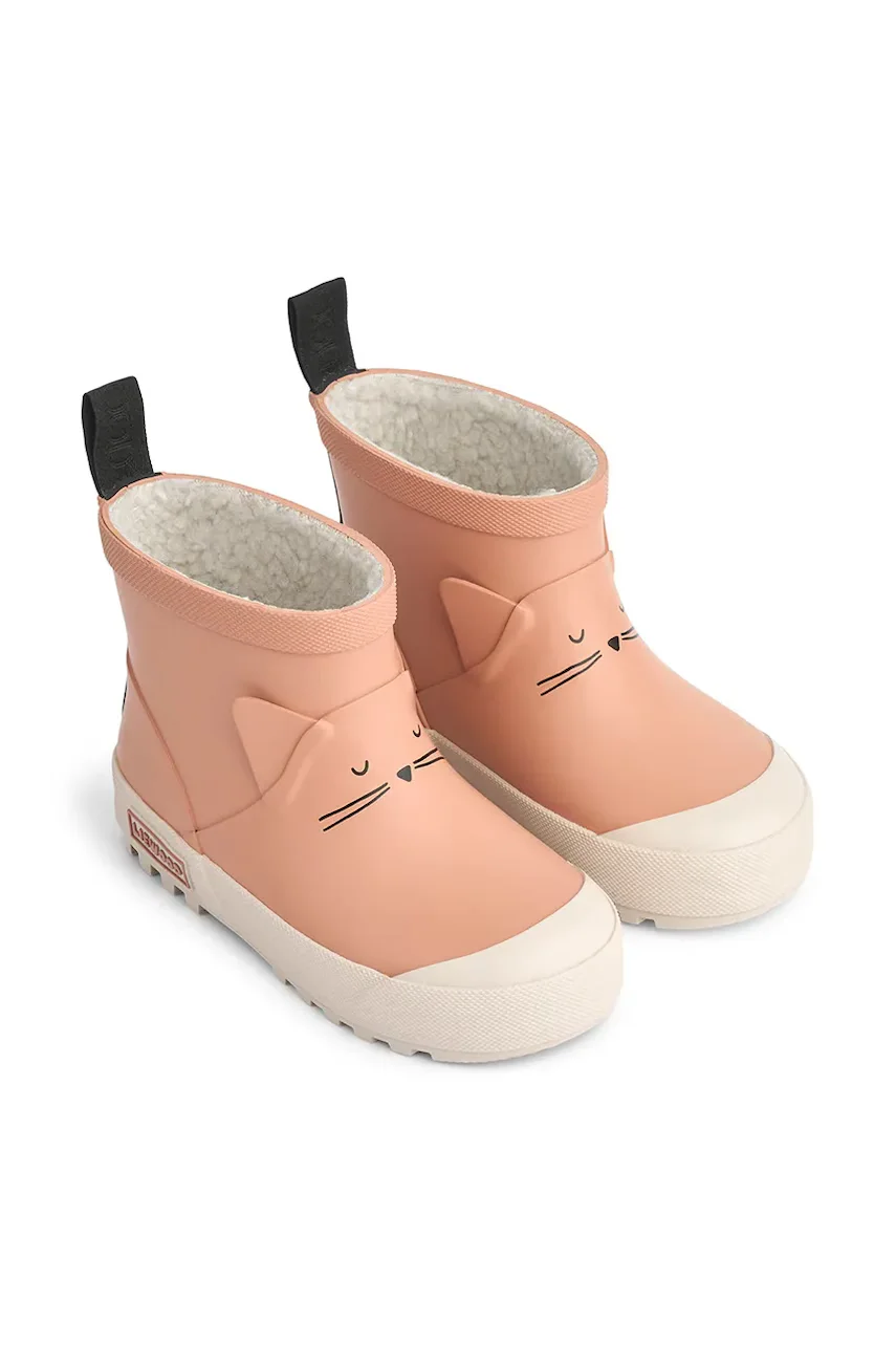 Liewood Детски гумени ботуши Jesse Cat Thermo Rainboot