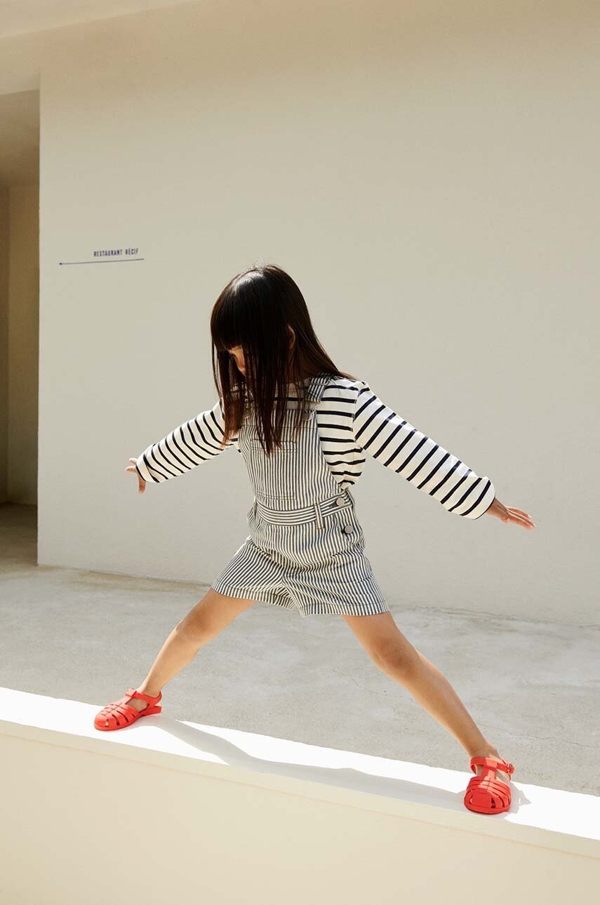 Liewood Детски памучен гащеризон Venedict Stripe Dungaree