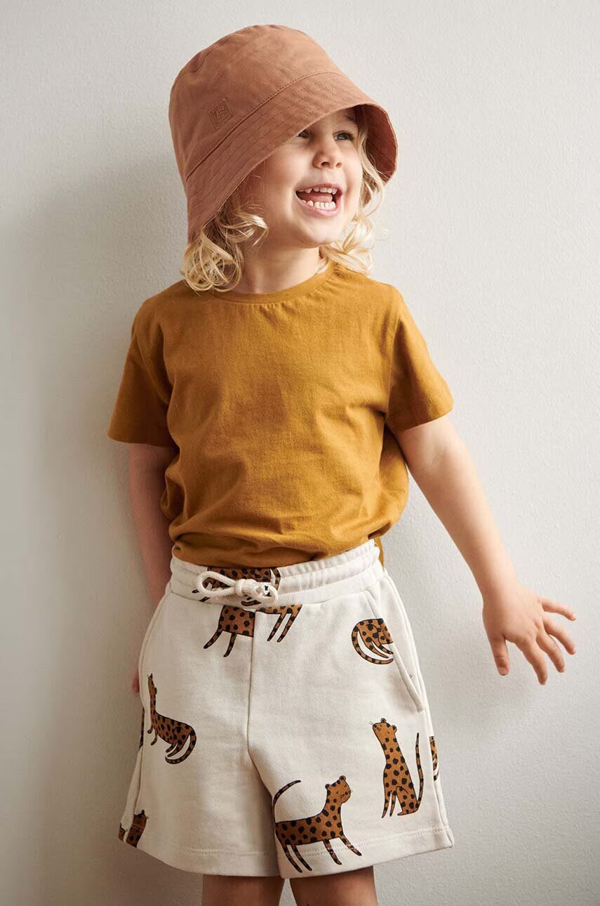 Liewood Детски памучен къс панталон Gram Printed Sweatshorts