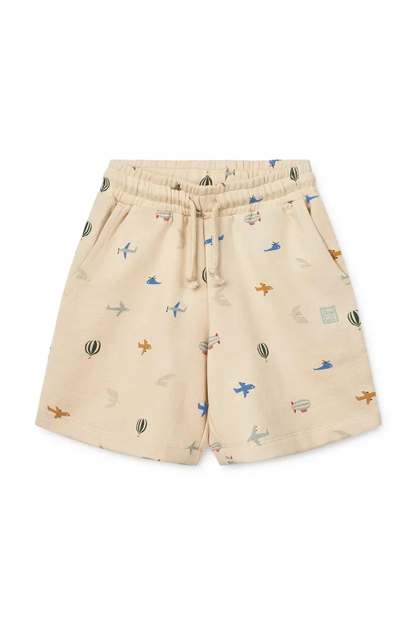 Liewood Детски памучен къс панталон Gram Printed Sweatshorts