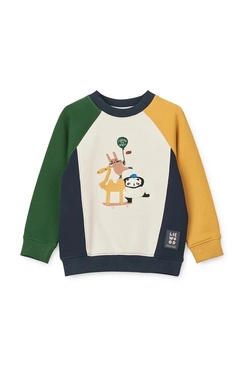Liewood Детски памучен суичър Aude Placement Sweatshirt