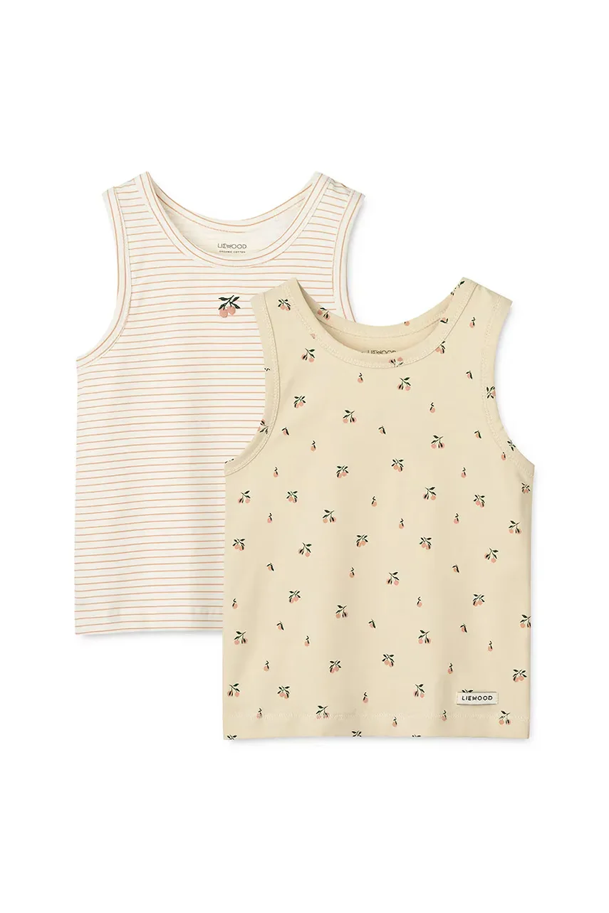 Liewood Детски памучен топ Faris Printed Tank Top 2-pack (2 броя)