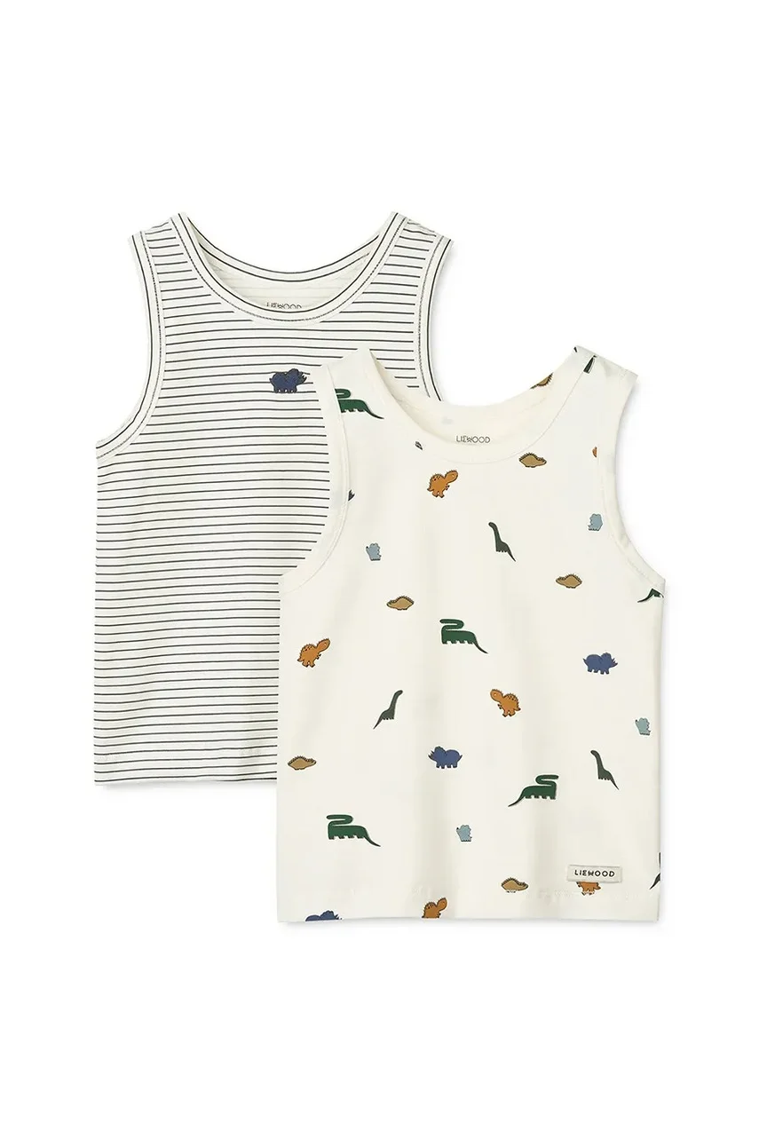 Liewood Детски памучен топ Faris Printed Tank Top 2-pack (2 броя)