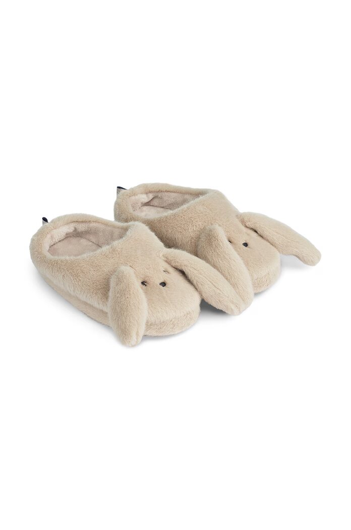 Liewood Детски пантофи Aviaja Rabbit Slippers в бежово LW19586