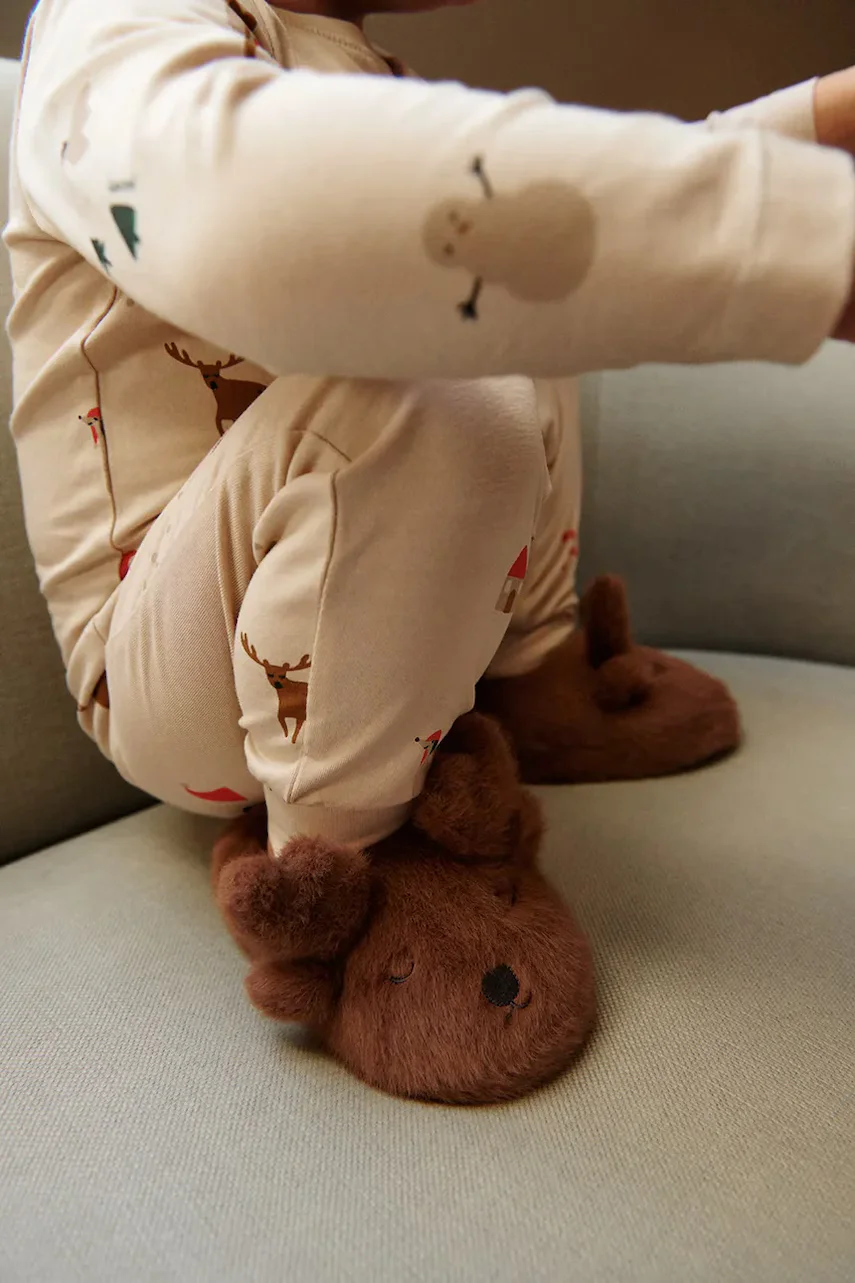 Liewood Детски пантофи Aviaja Reindeer Slippers