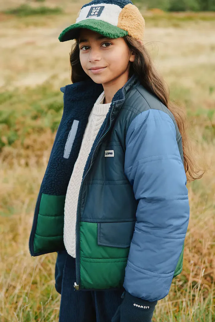 Liewood двустранно яке за деца Franka Reversible Jacket тъмносиньо LW20890