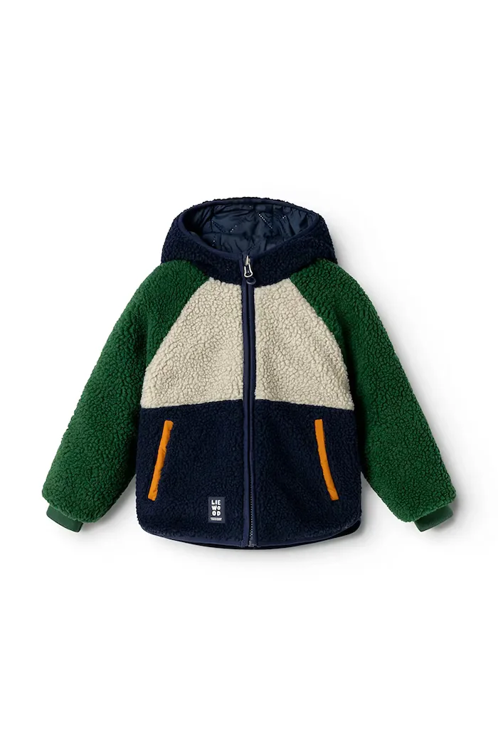 Liewood двустранно яке за деца Jackson Reversible Jacket тъмносиньо LW21040