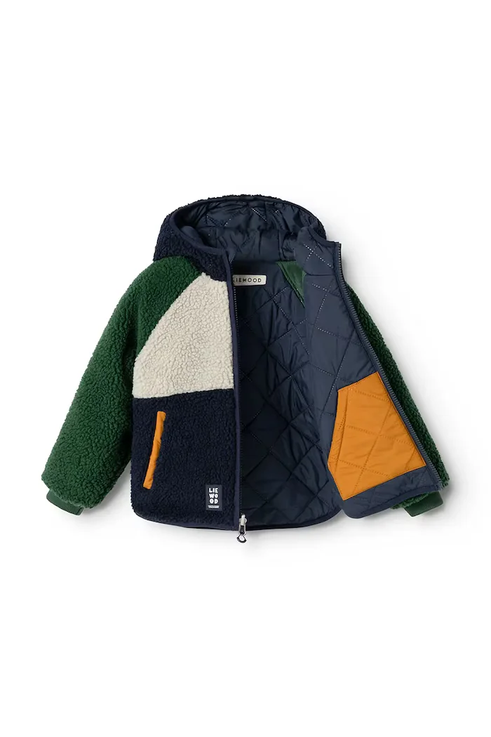 Liewood двустранно яке за деца Jackson Reversible Jacket тъмносиньо LW21040