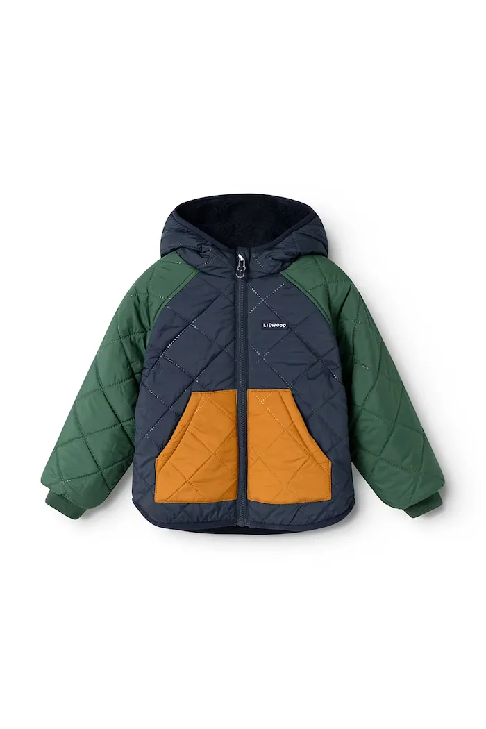 Liewood двустранно яке за деца Jackson Reversible Jacket тъмносиньо LW21040