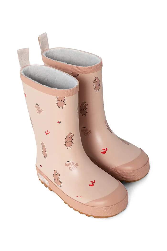 Liewood гумени ботуши за деца Mason Thermo Rainboot розови LW13043