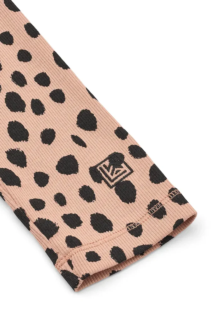 Liewood клин за деца Marien Printed Rib Leggings розов със стандартна талия LW20672