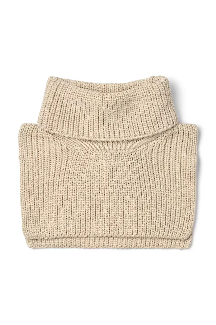 Liewood кръгъл шал за деца от памук Meack Neckwarmer бежов LW20383