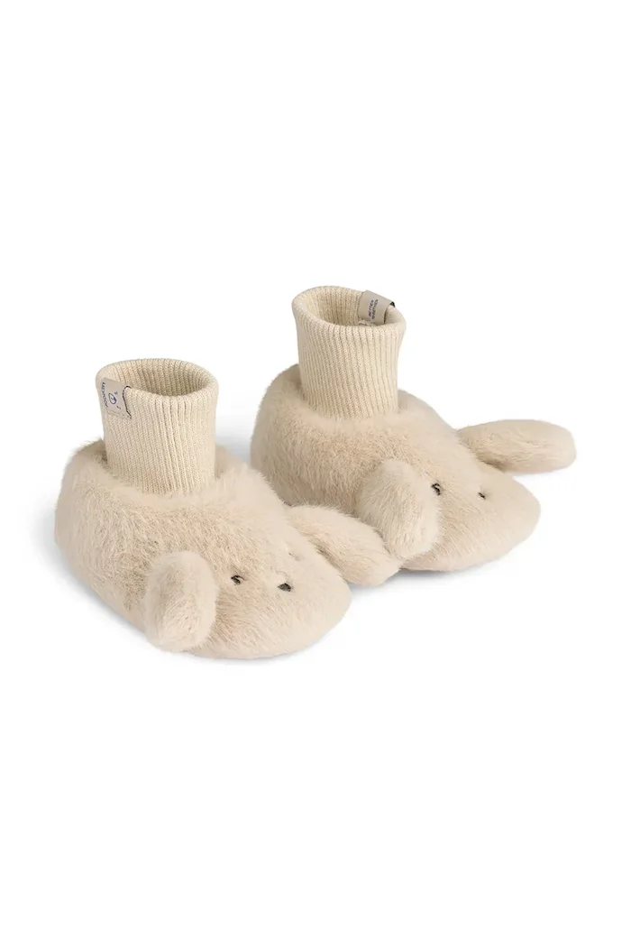 Liewood обувки за бебе Beth Rabbit Plush Slippers бежови LW20240