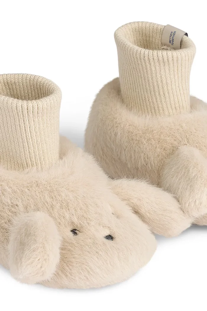 Liewood обувки за бебе Beth Rabbit Plush Slippers бежови LW20240