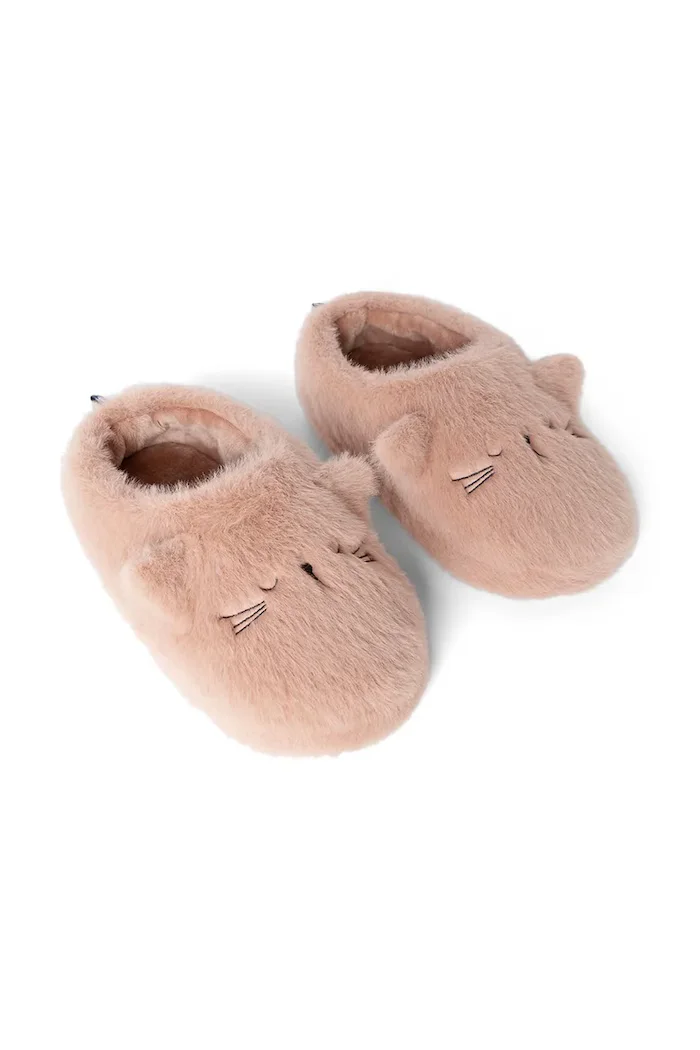 Liewood пантофи за деца Aviaja Cat Slippers розови LW21030