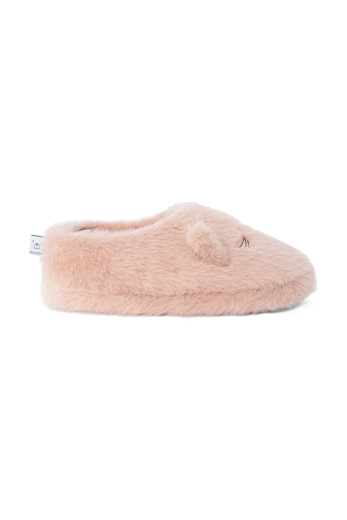 Liewood пантофи за деца Aviaja Cat Slippers розови LW21030