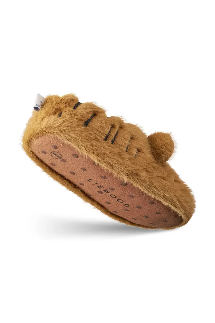 Liewood пантофи за деца Aviaja Tiger Slippers кафяви LW20875