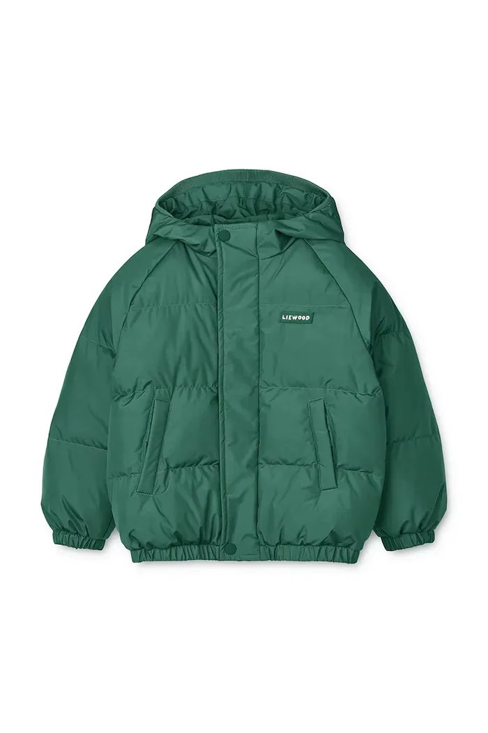 Liewood пухено яке за деца Adelina Down Jacket зелено LW21043