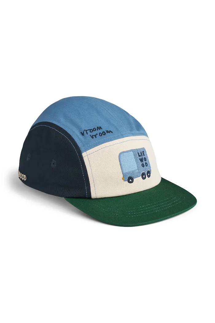 Liewood шапка с козирка за деца от памук Rory Embroidery Cap многоцветна LW21145