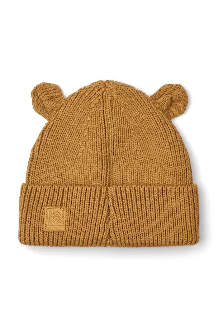Liewood шапка за деца от памук Gina Beanie w Bear Embroidery кафява LW21141