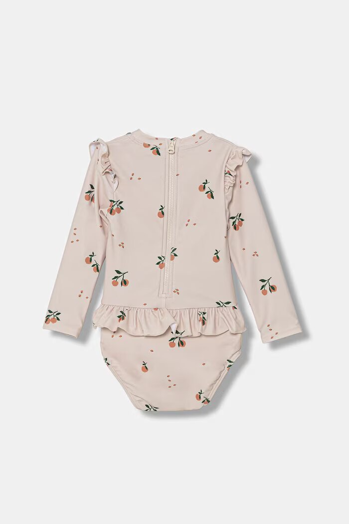 Liewood цял бански за бебе Sille Baby Printed Swimsuit бежов LW18935