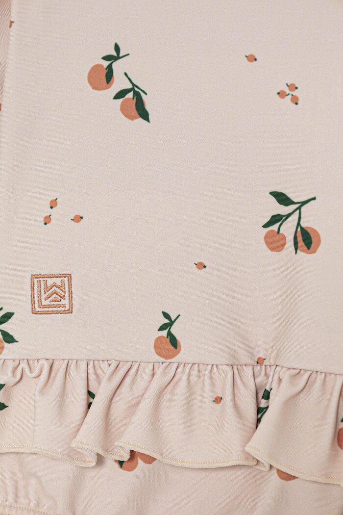 Liewood цял бански за бебе Sille Baby Printed Swimsuit бежов LW18935