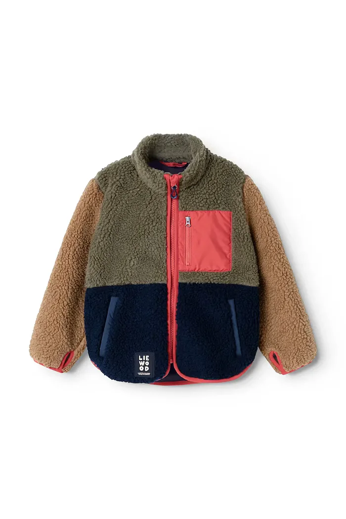 Liewood яке за деца Nolan Pile Jacket зелено LW21048