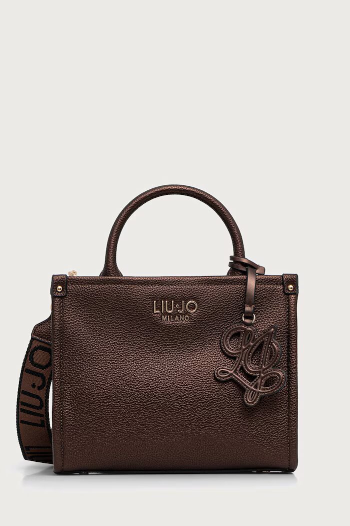 Liu Jo чанта crossbody дамска от имитация на кожа кафява AF6192 ES039