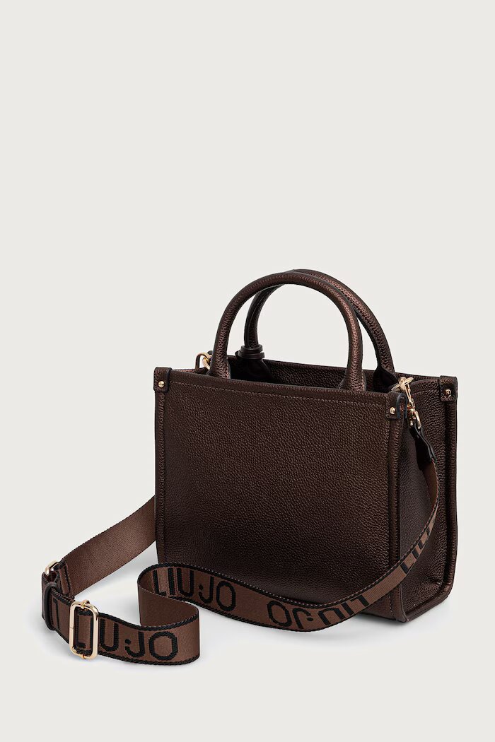 Liu Jo чанта crossbody дамска от имитация на кожа кафява AF6192 ES039