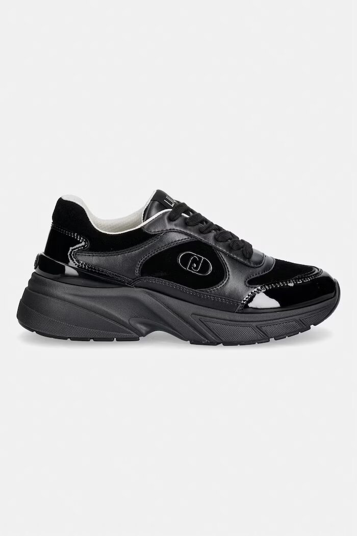 Liu Jo LJ01 01 маратонки дамски от кожа черни с платформа BF6031P030422222