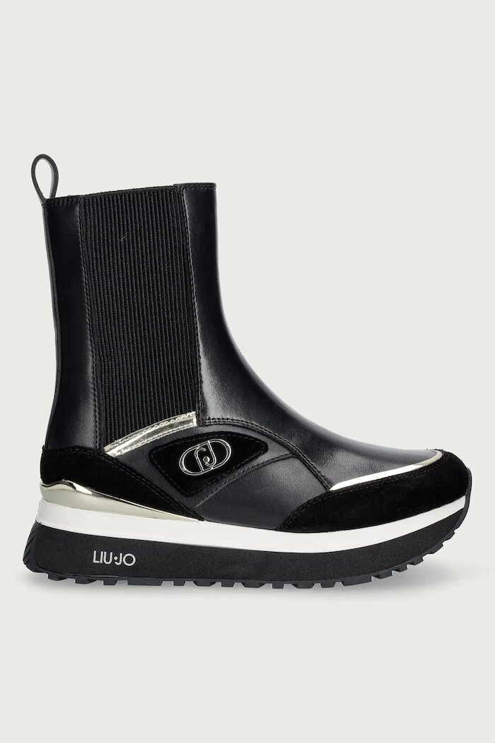Liu Jo MAXI WONDER 103 боти челси дамски от кожа черни BF6071P030422222