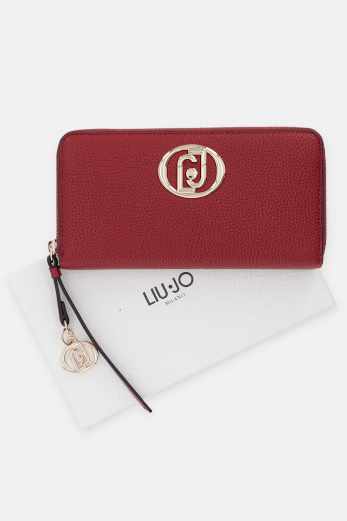 Liu Jo портфейл дамски от имитация на кожа червен AF6105 ES039