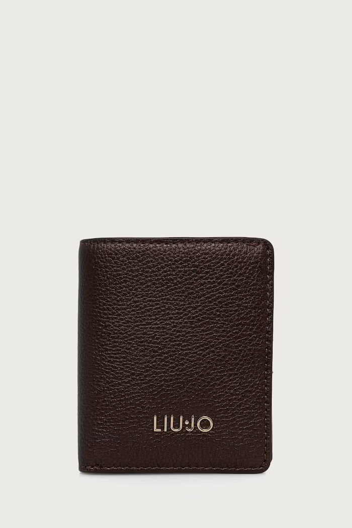Liu Jo портфейл дамски от имитация на кожа кафяв AF6177 E1019