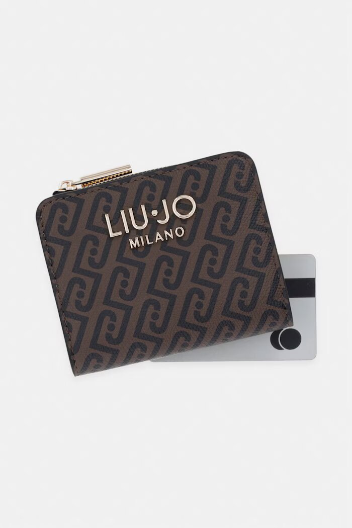 Liu Jo портфейл дамски от имитация на кожа кафяв AF6193 E1137