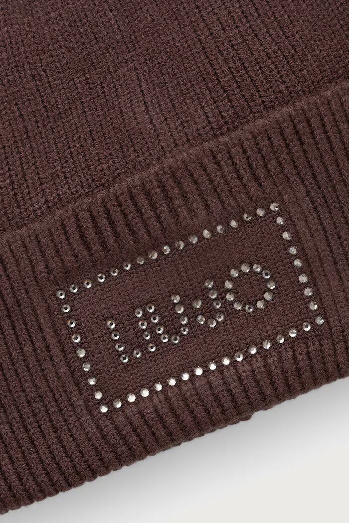 Liu Jo шапка beanie дамска с вълна зелена 2F6022 MA38S