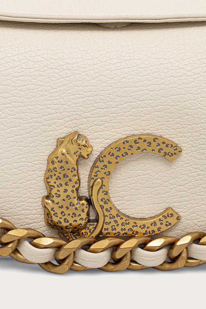 Lola casademunt чанта crossbody дамска от имитация на кожа бежова LS2604075