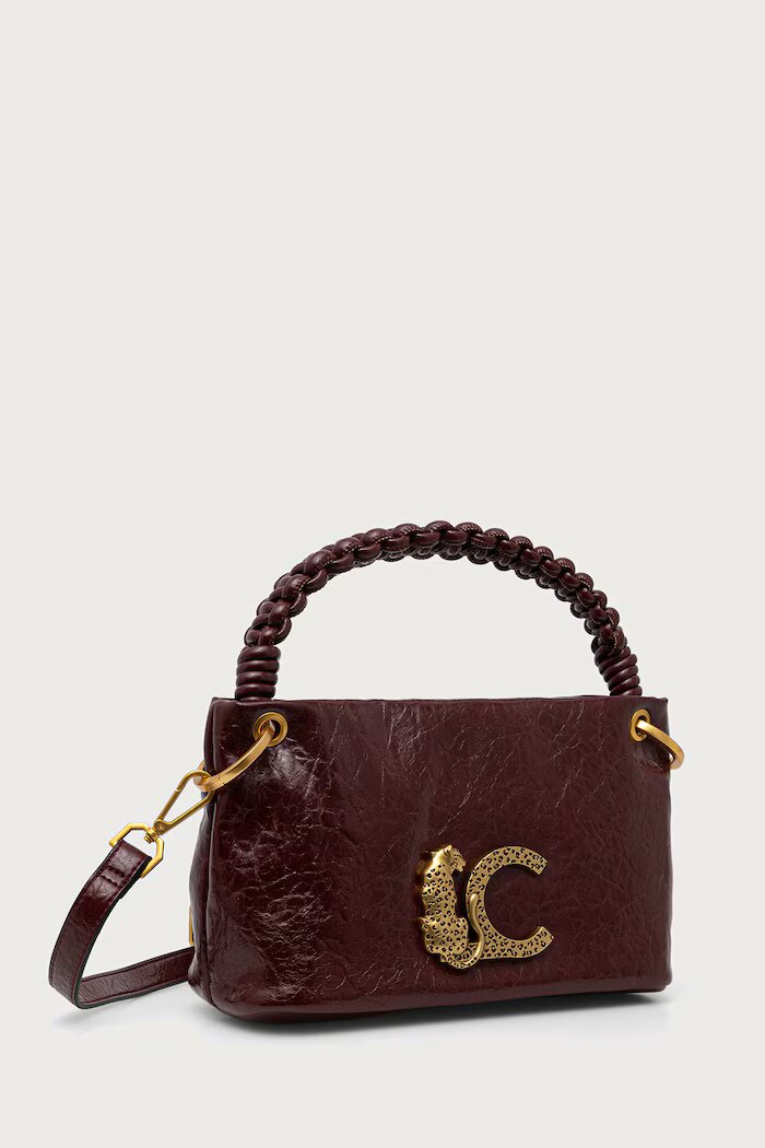 Lola casademunt чанта crossbody дамска от имитация на кожа бордо LF2604028