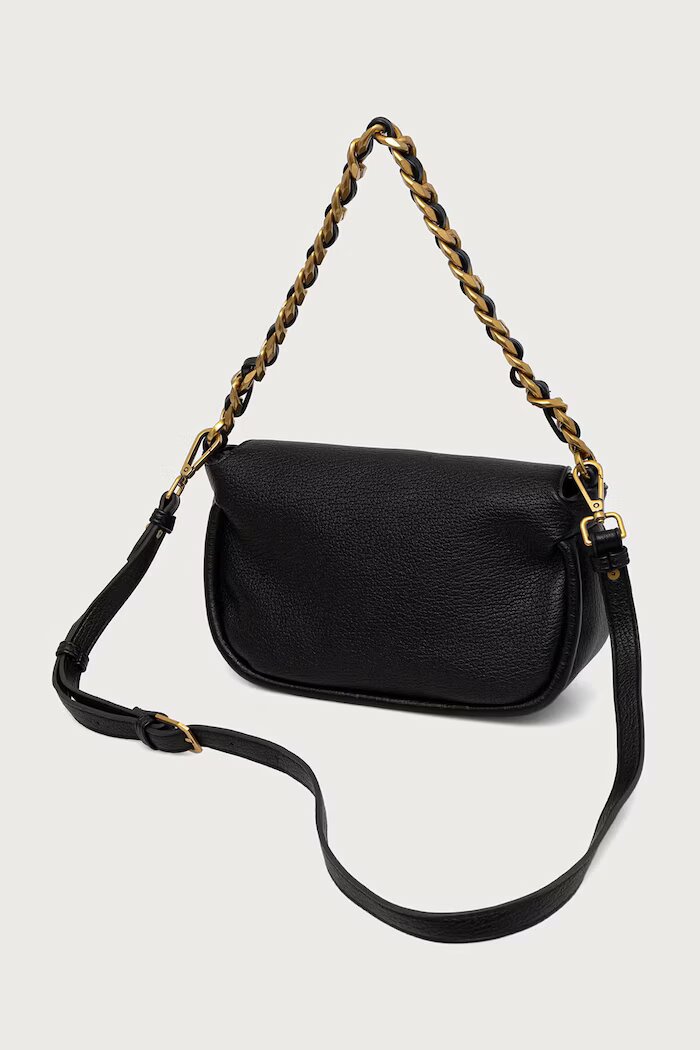 Lola casademunt чанта crossbody дамска от имитация на кожа черна LS2604075