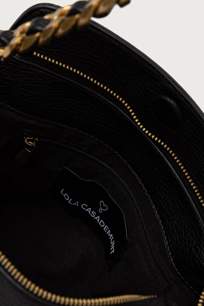 Lola casademunt чанта crossbody дамска от имитация на кожа черна LS2604075