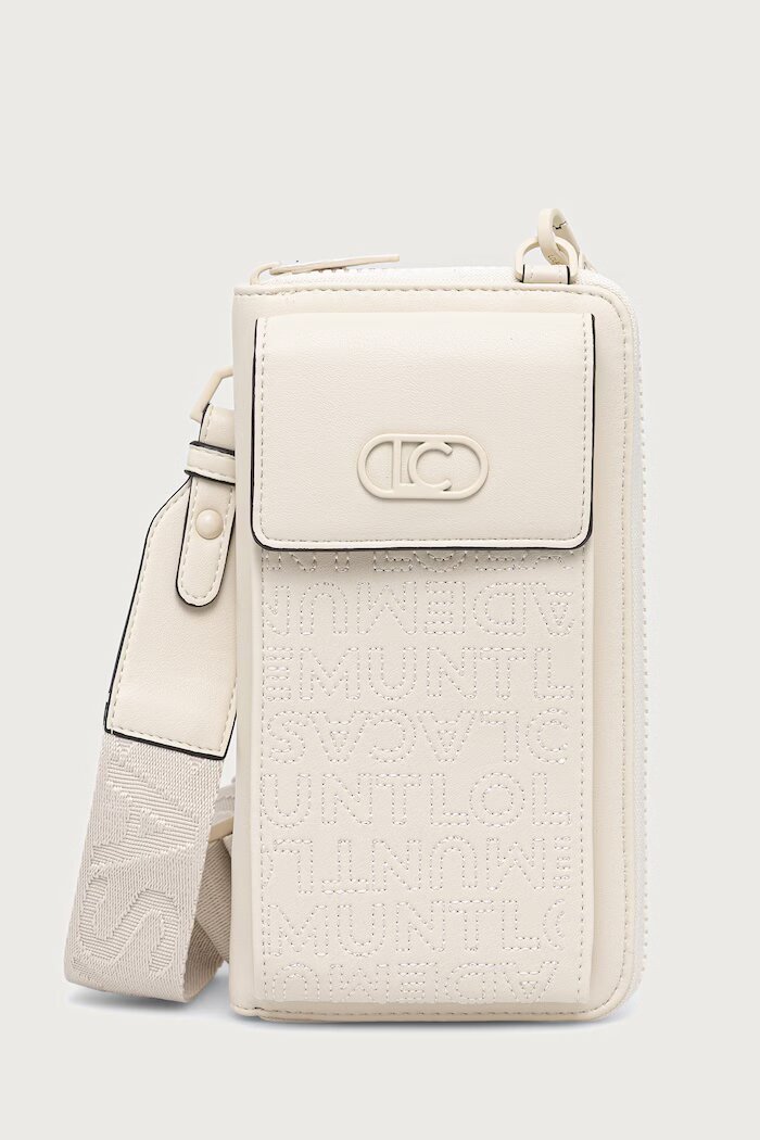 Lola casademunt портфейл дамски от имитация на кожа бежов LS2612003