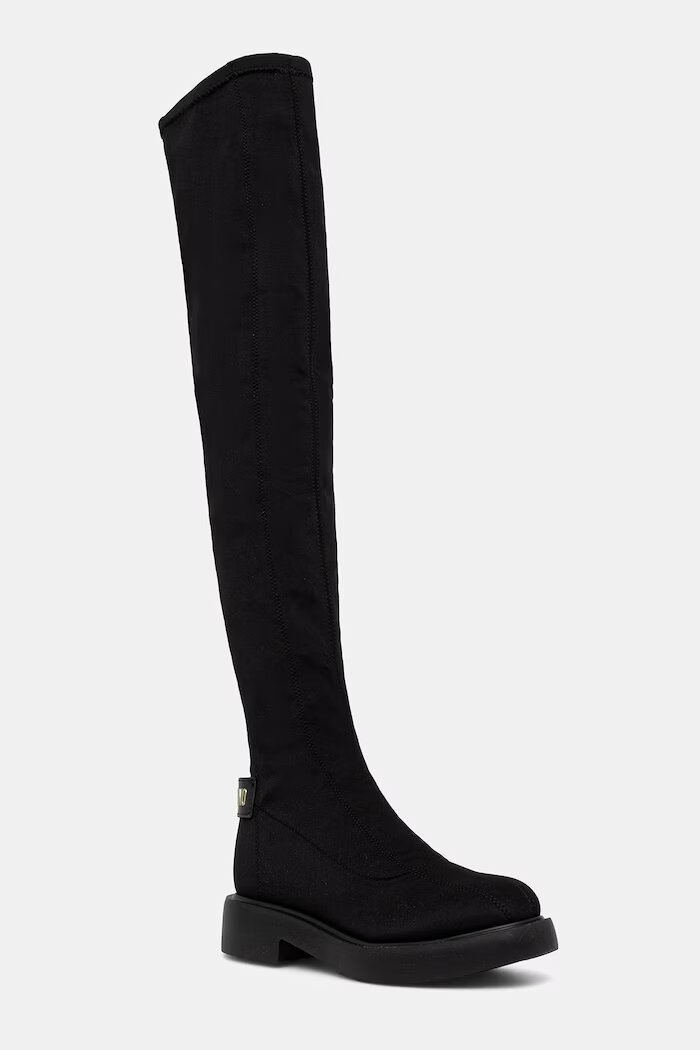 Love Moschino ботуши под коляното дамски черни JA26114G1PIM400A