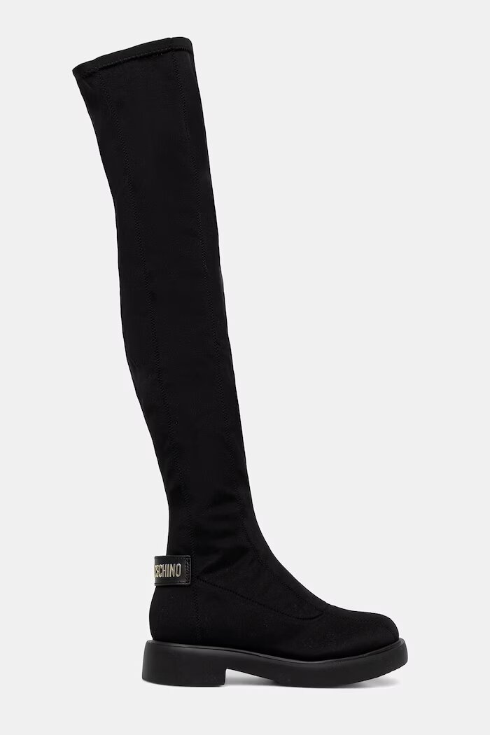 Love Moschino ботуши под коляното дамски черни JA26114G1PIM400A