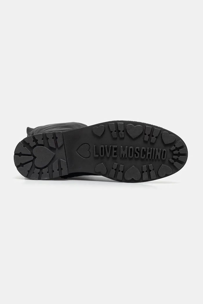 Love Moschino Ботуши в черно с равна подметка JA26074G0NIM0000